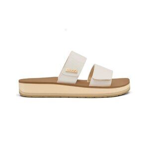 Cobian Women’s Dana Rise™ Adjustable Strap Elevated Sandal – White